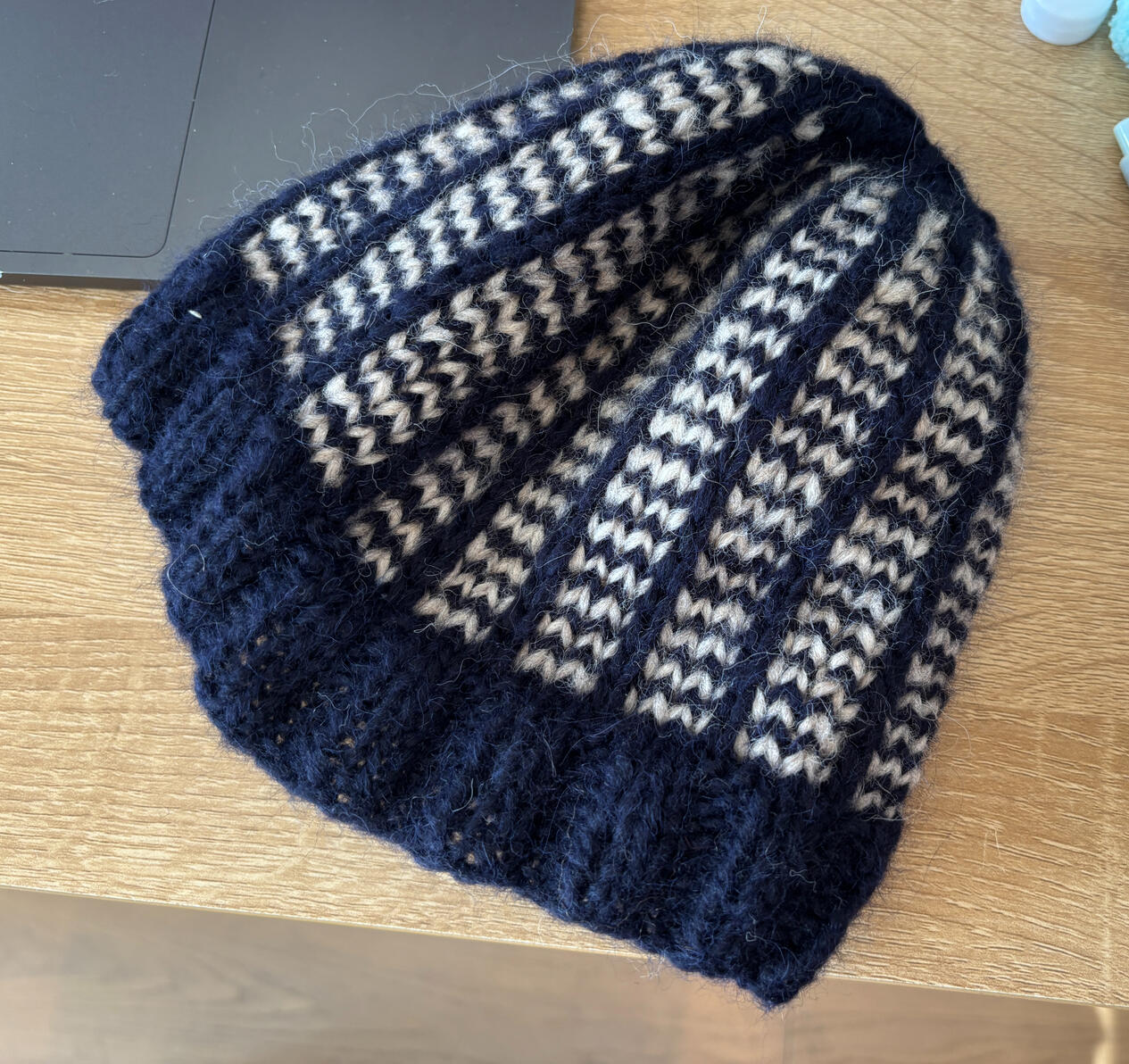 Knitted colourwork hat
