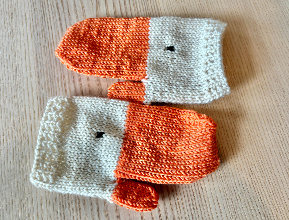 Goose mittens Goose mittens